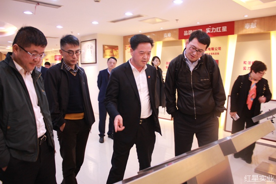 刘洋董事长一行考察红星