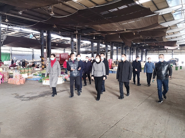 湖南省委常委、常务副省长谢建辉督导检查红星大市场疫情防控工作